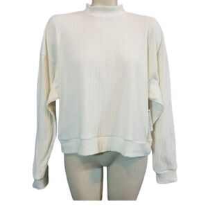 Abound White Mock Neck Top Size XL‎